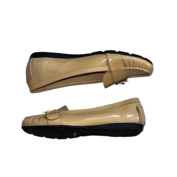 Cole Haan Nike Air Light Tan Patent Leather Tali Lock Moccasins Size 8 - Picture 5 of 11